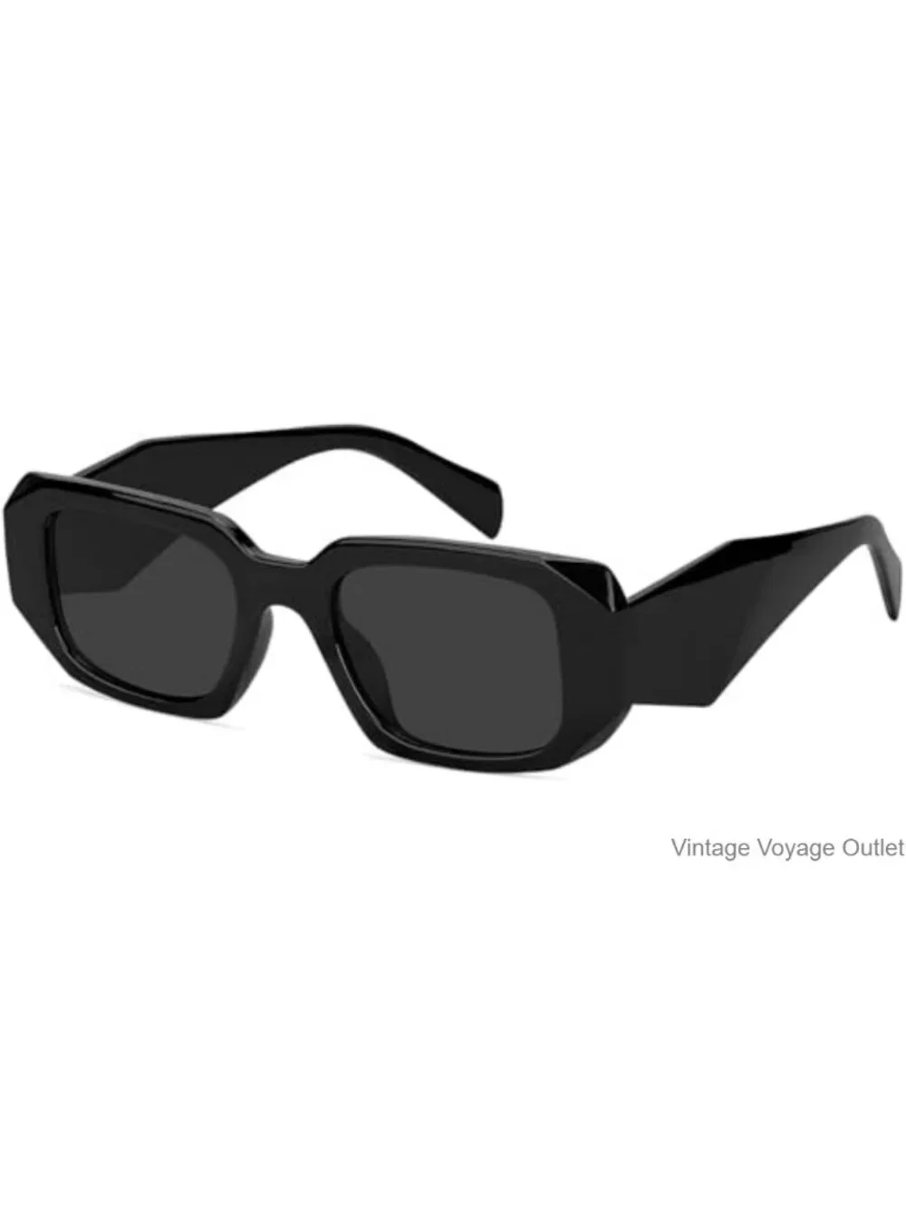Trendy Rectangle Sunglasses for Women Men Retro Vintage 90s Y2K Shades UV400